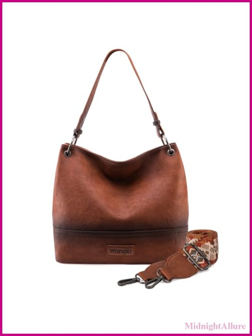 Vegan Leather Hobo Bag Removable Strap Crossbody Shoulder Purse